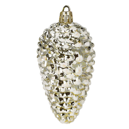 Bombki choinkowe 47 szt. komplet dekoracje świąteczne zawieszki nietłukące, brązowy, złoty, biały