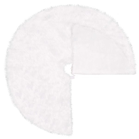 Dywanik pod choinkę 72 cm biały włochacz mata na prezenty