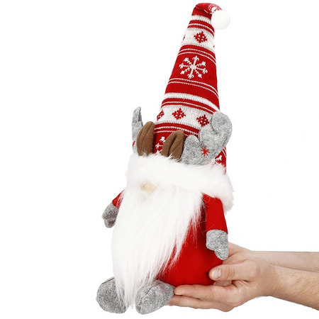 Skrzat 50 cm ozdoba świąteczna 2 szt. renifer krasnal świąteczny, gnom