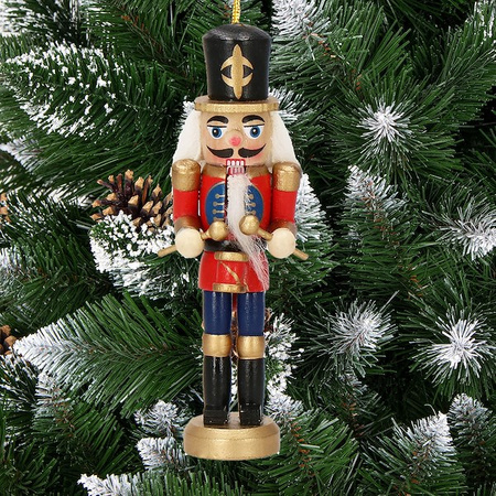 Zawieszka choinkowa 3 szt. dziadek do orzechów 13 cm świąteczna ozdoba multikolor