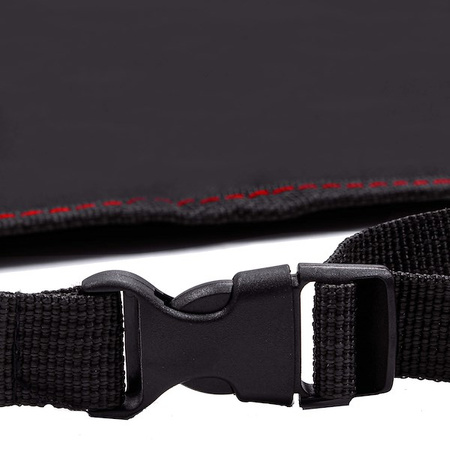 Mata na siedzenie samochodowe 116 x 48 cm czarny pokrowiec ochronny