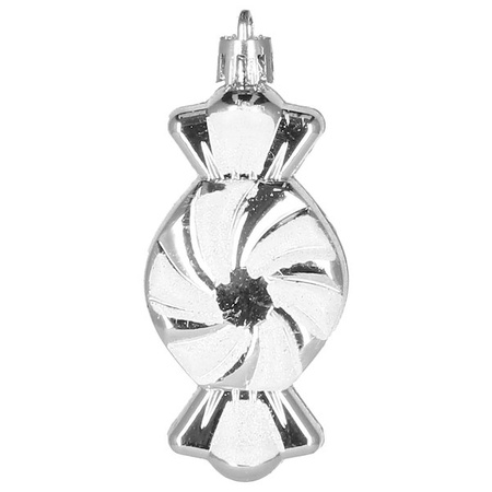 Bombki choinkowe 77 szt. ozdoby świąteczne srebrny