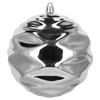 Bombki choinkowe, zestaw 37 szt. dekoracji do stroika, nietłukące srebrne
