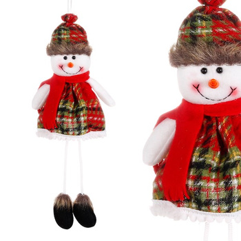 Bałwanek wiszący 38cm zawieszka ozdoba świąteczna, krasnal świąteczny, gnom