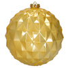 Złote bombki choinkowe 15 cm 6 szt. zestaw ozdoby choinkowe matowe i geometryczne
