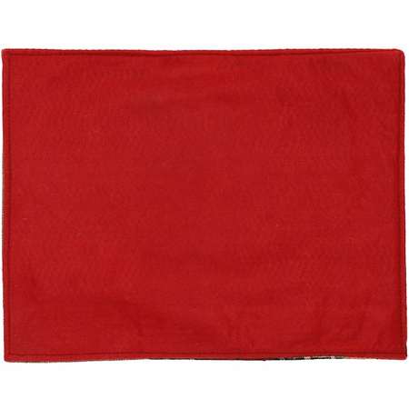 Podkładki na stół świąteczne 6 szt. 44x33cm mata czerwona z reniferem