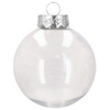 Bombki choinkowe 30 szt. przeźroczysty 7 cm zestaw choinkowy