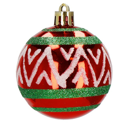 Bombki choinkowe 74 szt. ozdoby świąteczne zestaw multikolor