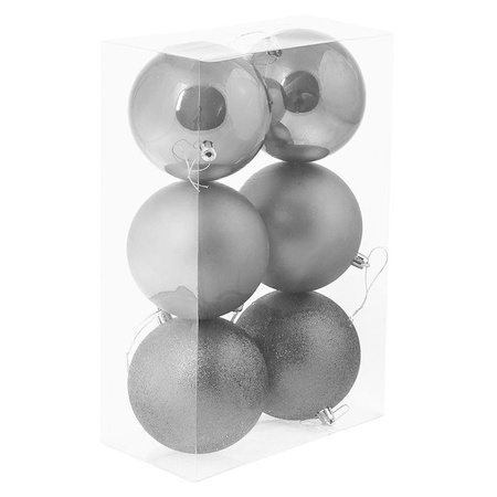 Bombki choinkowe na choinkę 10 cm zestaw 6 szt.