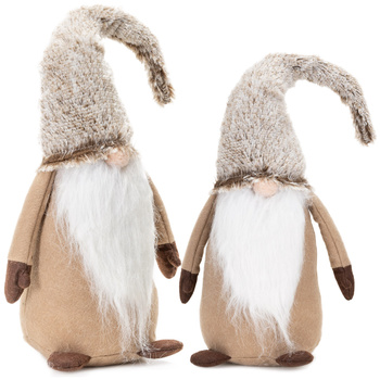 Skrzat świąteczny 60 cm figurka krasnal stojący gnom ozdoba bożonarodzeniowa