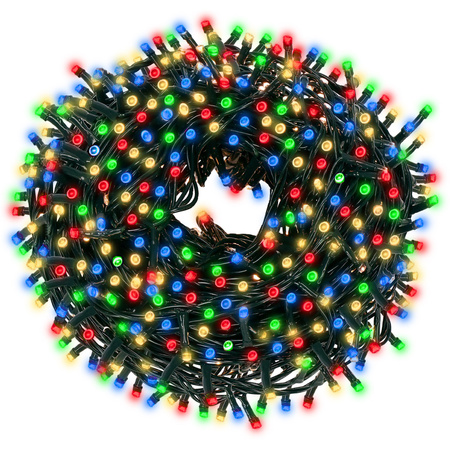 Lampki choinkowe 200 led multikolor 10m oświetlenie świąteczne IP44