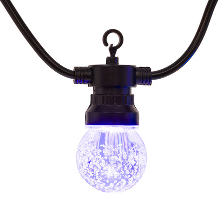 Lampki choinkowe solarne żarówki 15 Led oświetlenie zewnętrzne 10,5 m multikolor