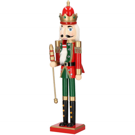 Dziadek do orzechów 61 cm król, drewniany żołnierzyk multikolor, figurka świąteczna