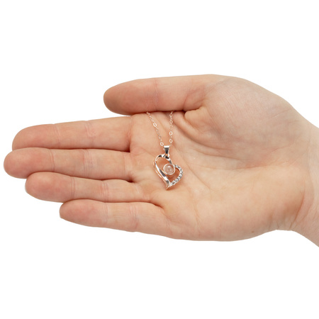 Wieczna róża z naszyjnikiem i pudełkiem prezentowym na dzień kobiet walentynki dla niej