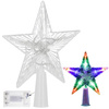 Czubek na choinkę świecąca gwiazda 10 Led szpic multikolor