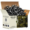 Lampki choinkowe 300 Led biały zimny 18m oświetlenie świąteczne IP44