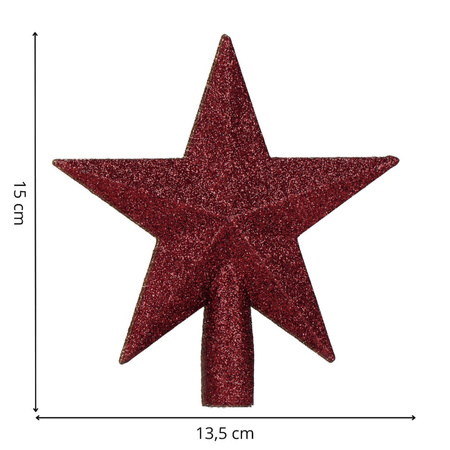 Bombki choinkowe 101 szt. ozdoby świąteczne zestaw z gwiazdą brązowe, rose gold