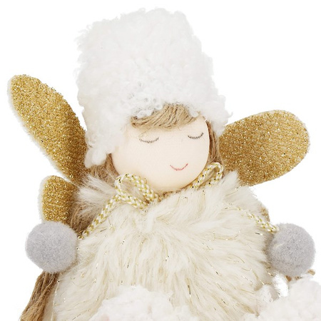 Figurka świąteczna aniołek ozdoba choinkowa lalka