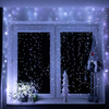 Kurtyna świetlna 300 Led girlanda biały zimny lampki wewnętrzno-zewnętrzne sople
