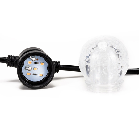 Lampki choinkowe solarne żarówki 15 Led oświetlenie zewnętrzne 10,5 m multikolor