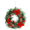 Wieniec świąteczny ozdoba na drzwi wianek stroik bożonarodzeniowy 33 cm