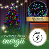 Lampki choinkowe zewnętrzne, wewnętrzne 500 led multikolor + niebieski flash 27,5 m światełka świąteczne