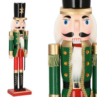 Dziadek do orzechów 60 cm drewniany żołnierzyk multikolor, figurka świąteczna