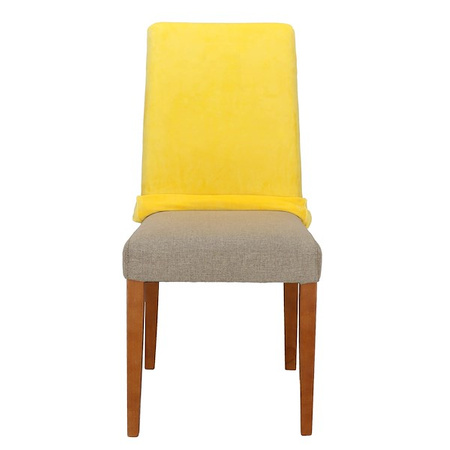 Pokrowiec na krzesło uniwersalny żółty