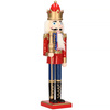 Dziadek do orzechów 50 cm drewniany żołnierzyk z berłem multikolor, figurka świąteczna