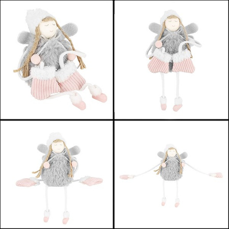 Figurka świąteczna aniołek ozdoba choinkowa lalka