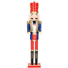 Dziadek do orzechów 51 cm drewniany żołnierzyk niebieski, figurka świąteczna