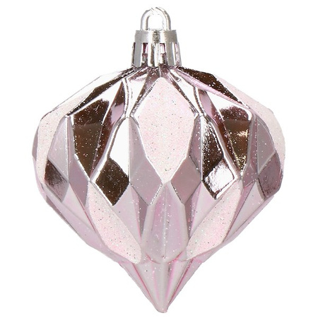 Bombki choinkowe 155 szt. różowy zestaw choinkowy