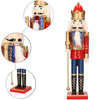 Dziadek do orzechów 50 cm drewniany żołnierzyk z berłem multikolor, figurka świąteczna