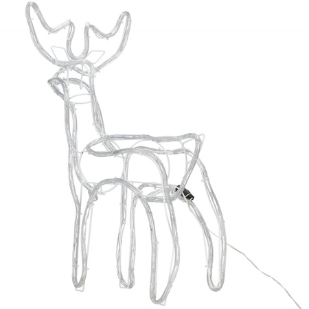 Renifer świąteczny 144 LED świetlna dekoracja ozdoba do ogrodu biały ciepły