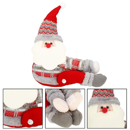 Skrzat świateczny klamra do zasłon dekoracja na rzepy