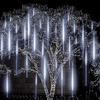 Kurtyna 288 LED meteory lampki zewnętrzne IP44 biały zimny