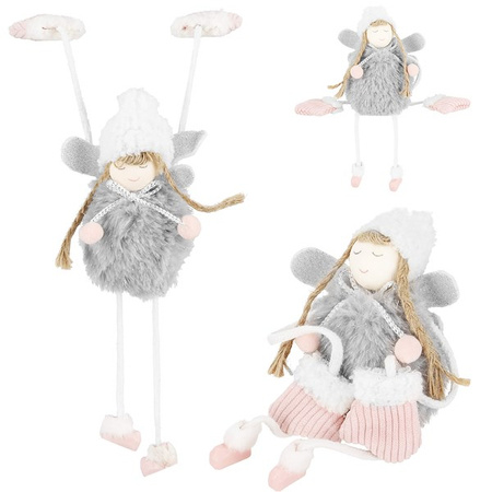 Figurka świąteczna aniołek ozdoba choinkowa lalka