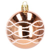 Bombki choinkowe 30 szt. ozdoby świąteczne zestaw 6cm rose gold