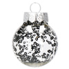 Bombki choinkowe przeźroczyste 24 szt. czarny 5cm zestaw choinkowy