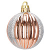 Bombki choinkowe 152 szt. ozdoby świąteczne rose gold