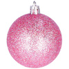 Bombki choinkowe 25 szt. ozdoby świąteczne zestaw różowy