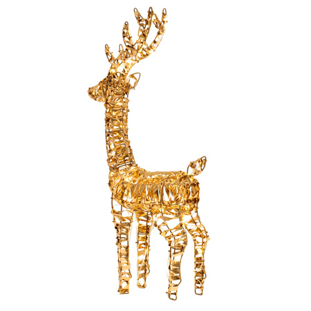 Renifer świecący 80 LED świąteczny dekoracja do ogrodu biały ciepły