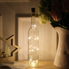 Lampki choinkowe 20 LED druciki mikro na baterie korek do butelki