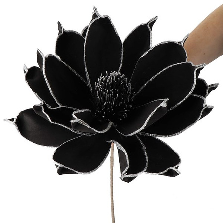 Sztuczny kwiat gałązka do bukietów czarny