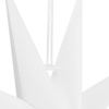 Gwiazda świąteczna papierowa 3d 60 cm zawieszka choinkowa biała