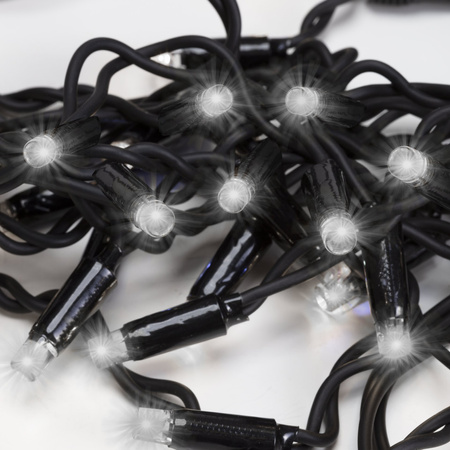 Kurtyna świetlna PRO 50 Led 2,5 m lampki IP65 zimny biały + zimny biały flash zestaw