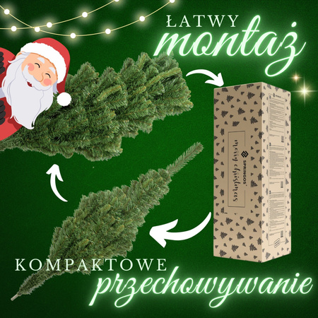 Choinka sztuczna 150 cm jodła zielona Vera choinka jak żywa