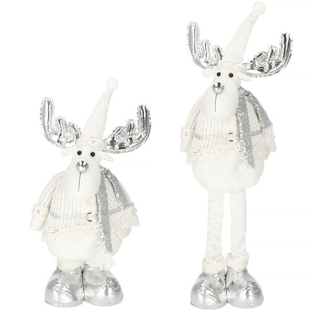 Renifer 54-70cm ozdoba świąteczna, krasnal świąteczny, gnom na teleskopowych nóżkach