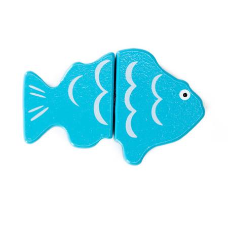 Drewniany zestaw: deska z nożykiem do krojenia, owoce, warzywa na rzepy 13 el. dla dzieci, kolorowe