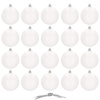 Bombki choinkowe 20 szt. biały 8 cm zestaw choinkowy